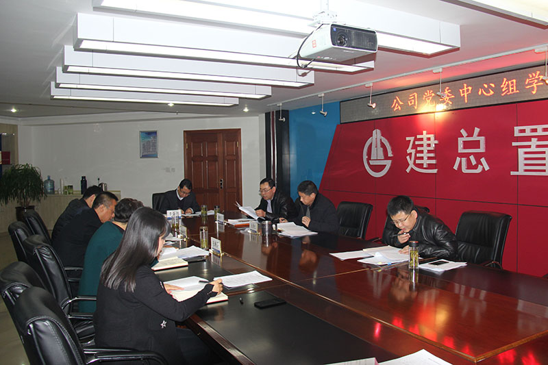 公司黨委召開中心組學習會