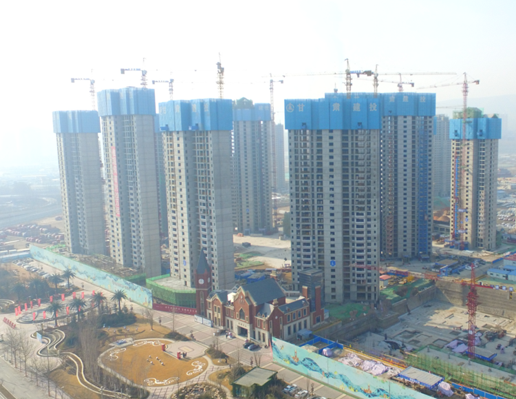 甘肅建投地產(chǎn)·百酈灣項目一期 一、三標(biāo)段15層以下主體順利通過驗收