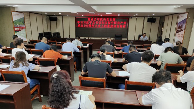 機(jī)關(guān)黨支部學(xué)習(xí)貫徹習(xí)近平總書(shū)記在慶祝中國(guó)共產(chǎn)黨成立100周年大會(huì)上的重要講話(huà)精神