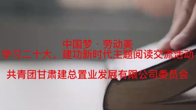 公司團委舉辦“學習二十大 建功新時代”主題閱讀交流活動
